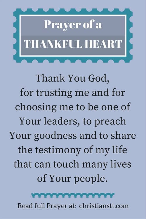 Prayer for a Thankful Heart