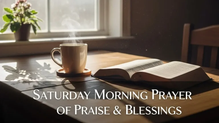 Saturday Morning Prayer of Praise & Blessings