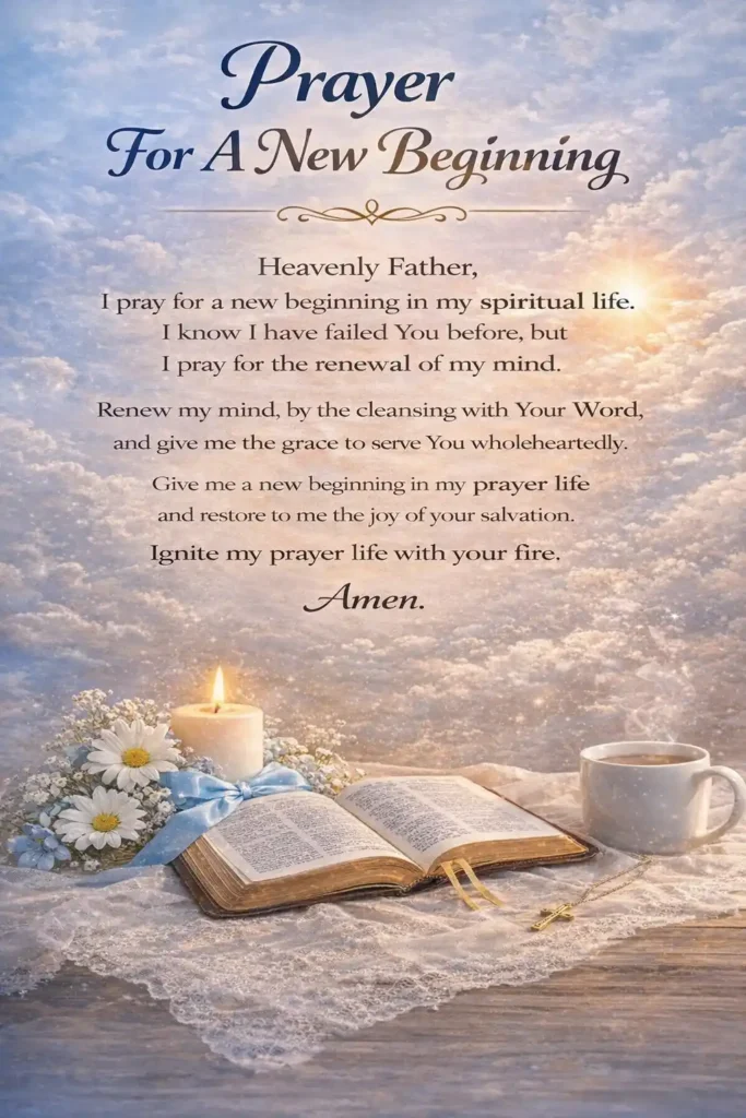 Prayer For A New Beginning