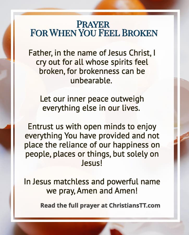 Prayer
For When You Feel Broken