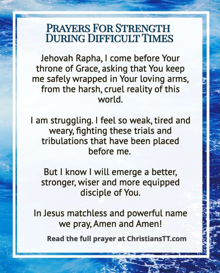 Prayers For Strength During Difficult Times